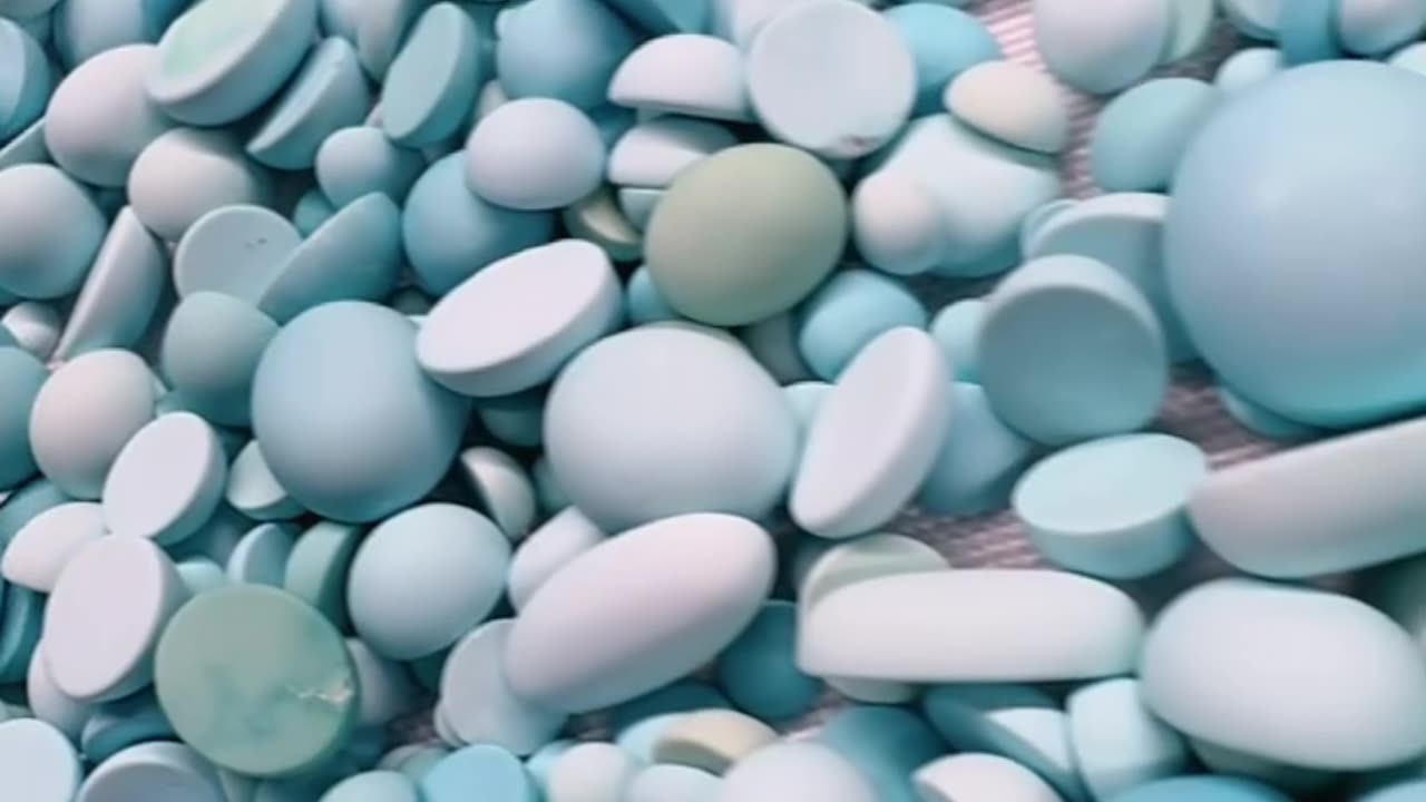 250522-13 Natural Original Turquoise Cabochon: Deep-Sea Stars Frozen on Your Finger