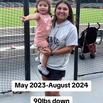 She lost 90lbs weight from 2023 to 2024