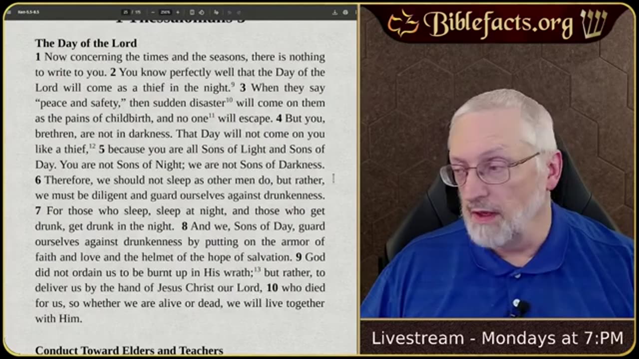 Ken Johnson (Bible Facts)- Hebrew Thessalonians 5 - The Day of the Lord