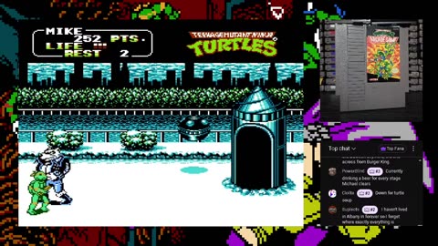 Teenage Mutant Ninja Turtles II The Arcade Game (Nintendo NES) - Let's Play