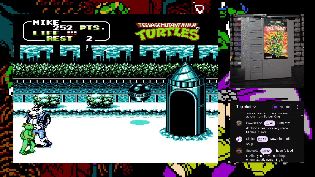 Teenage Mutant Ninja Turtles II The Arcade Game (Nintendo NES) - Let's Play