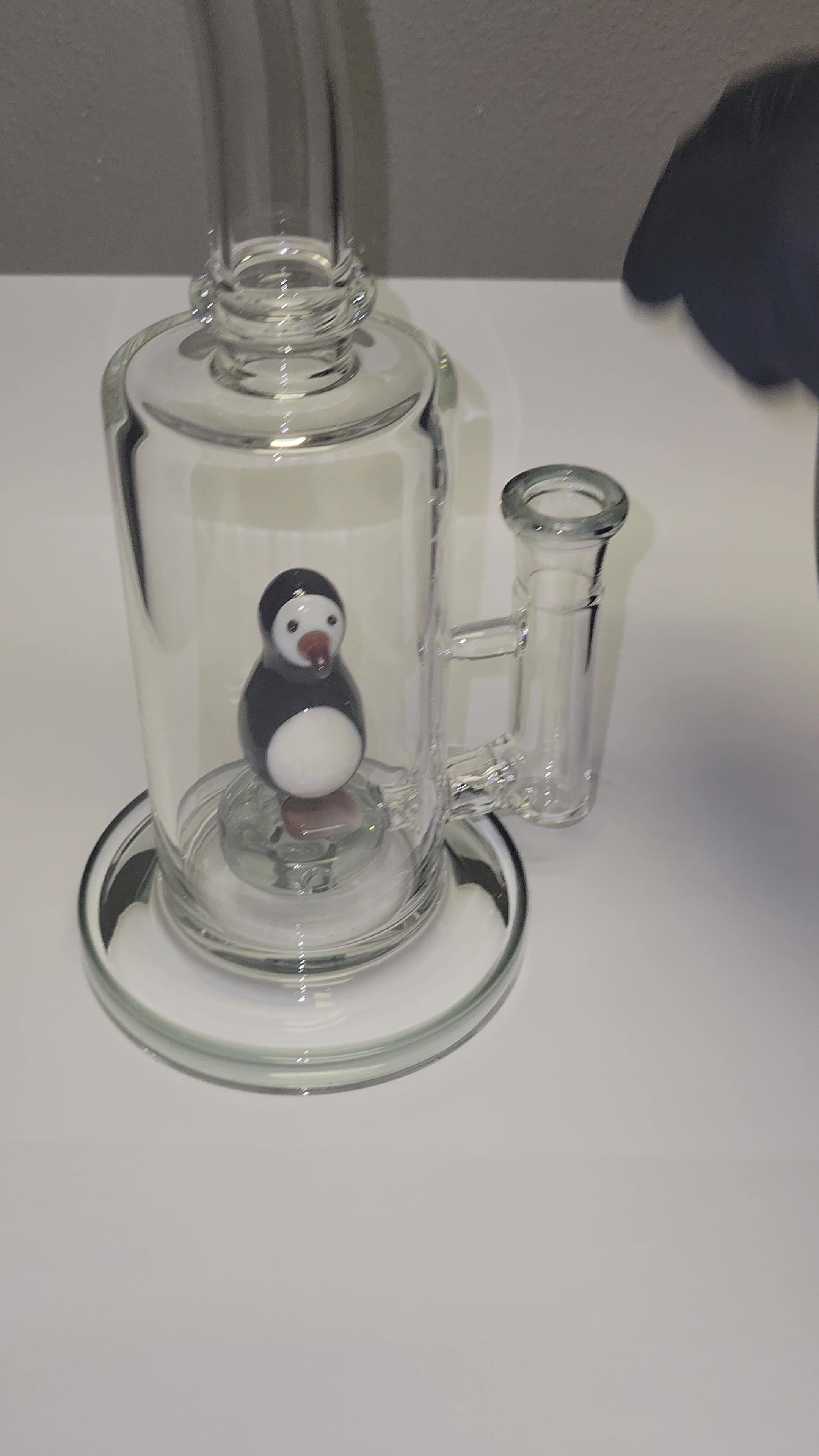 Water Bong 10" THCA Penguin Glass with Bowl
