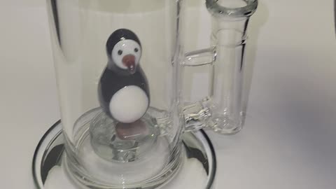 Water Bong 10" THCA Penguin Glass with Bowl