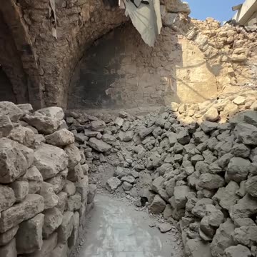 A 1500-year-old mosque in Gaza was destroyed by the occupation in an instant