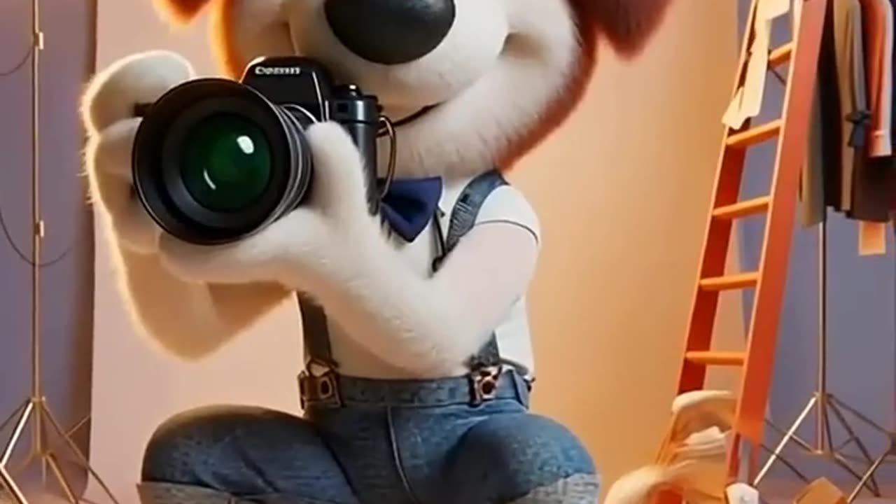Cat is doing Makeup