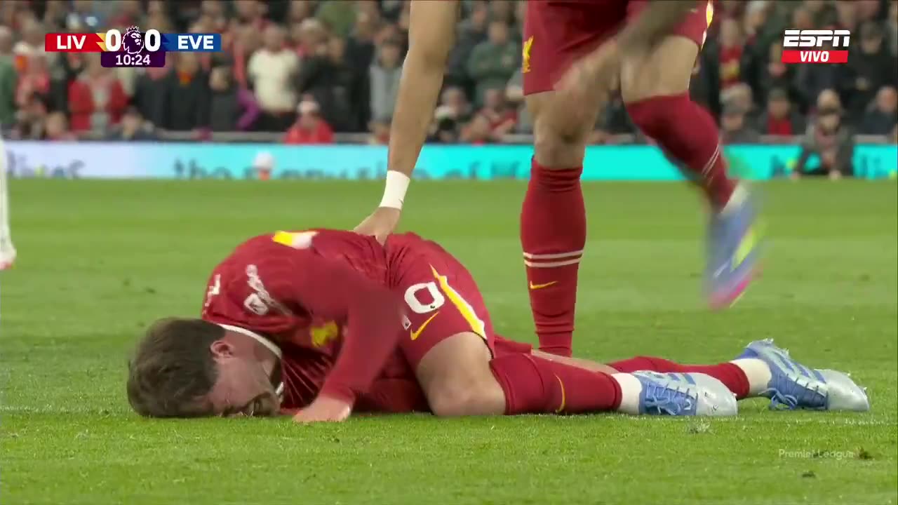 James Tarkowski 'very lucky' to escape a red card for his heavy challenge on Alexis Mac Allister