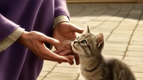 JESUS ​​SAVES AN ABANDONED KITTEN #shorts