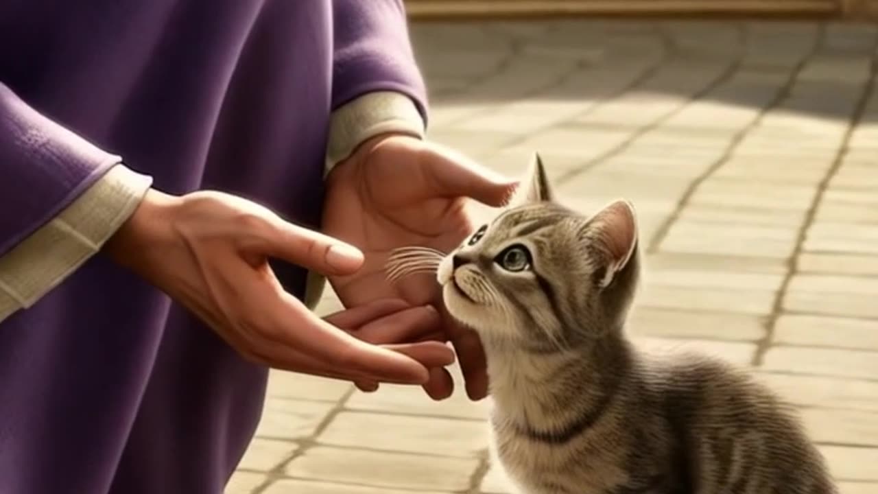 JESUS SAVES AN ABANDONED KITTEN #shorts