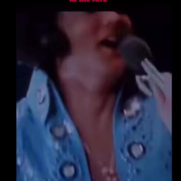 ELVIS PRESLEY "CAN'T HELP FALLING IN LOVE" APRIL 1972