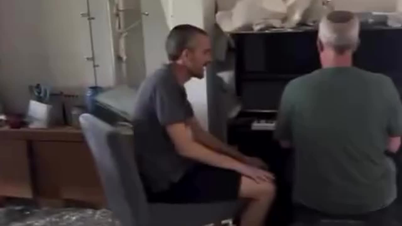 a beautiful moment after their house was destroyed by an Iran!an m!ssile,