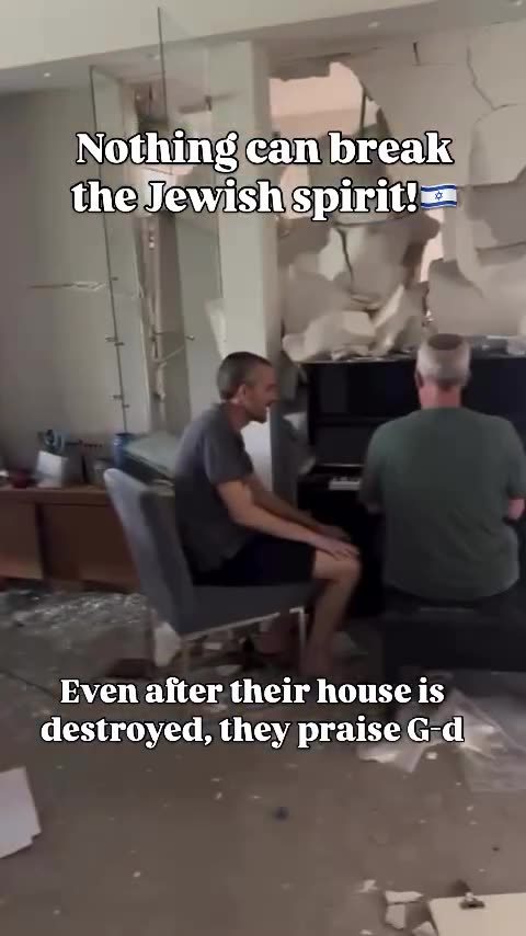 a beautiful moment after their house was destroyed by an Iran!an m!ssile,