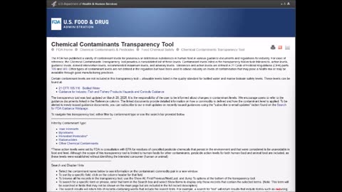 From RFK Jr - Chemical Contaminants Transparency Tool