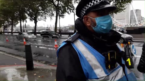 Based Amy vs Met Police New Scotland Yard - COVID MADNESS & POLICE CLOWNS Oct 2020