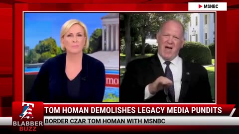 Tom Homan Demolishes Legacy Media Pundits
