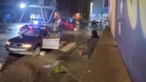Unbelievable Audi Crash in Liverpool — Not AI, Real Footage!