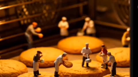Little People making cookie's || Intellitoon || Viral Insta || Ai Video || Animation video