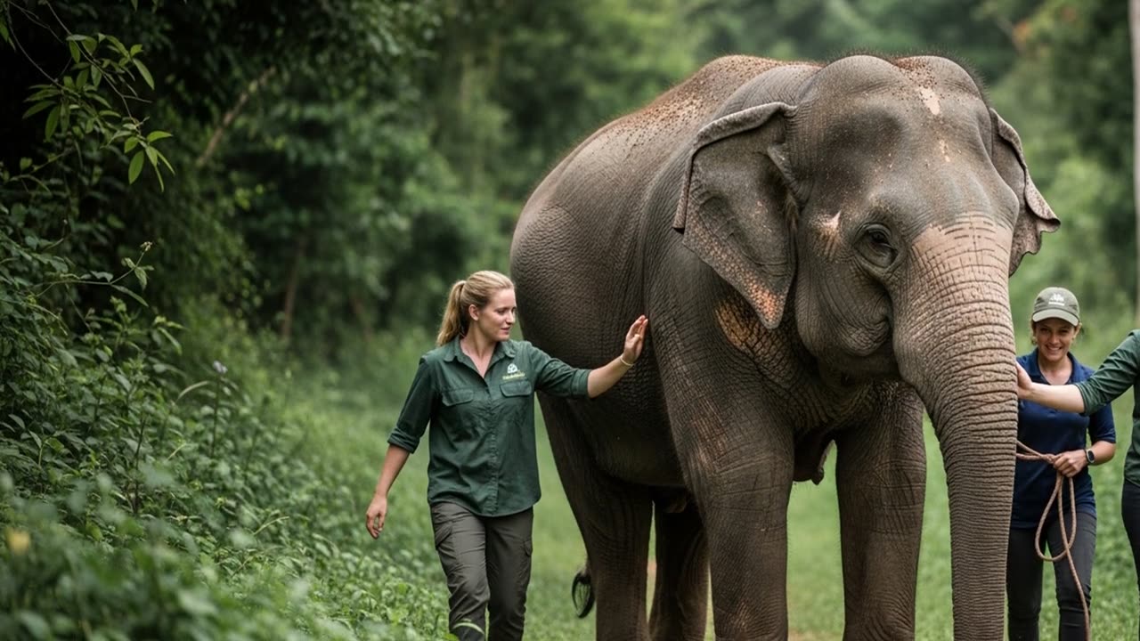 Lost Elephant Son Reunited With Father After 39 Years