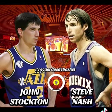 JOHN STOCKTON VS STEVE NASH #johnstockton #stevenash #jazz #suns #basketball