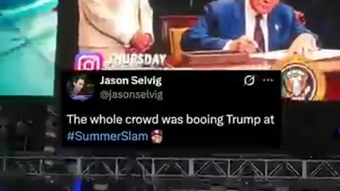 Breaking: Trump booed at WWE SummerSlam