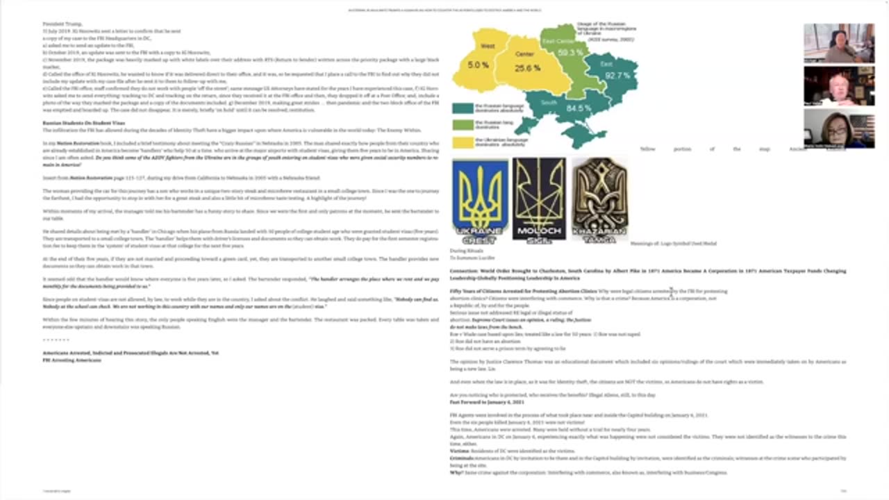 Sheila Holm and General Vallely round table