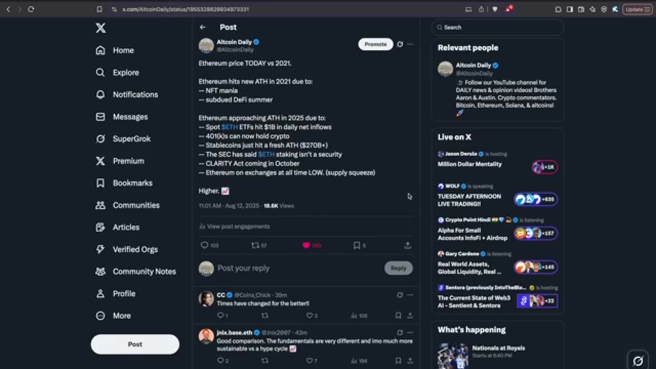 WHY ETHEREUM IS PUMPING LIKE CRAZY... Cryptocurrency News
