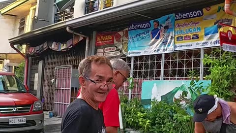 Sidewalk Scene in RD 4 Street in Quezon City, Philippines