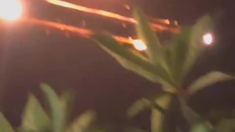 A view of the Iranian missile attack from the town of Huwara, south of Nablus