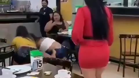 Womens fight in a bar