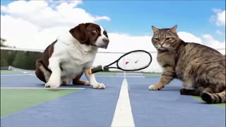 TUBBY TV - DOUBLES TENNIS SMACK DOWN