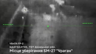 Drone Strikes On Russian Outpost Destroy Irreplaceable BM27 Uragan Heavy MRLS
