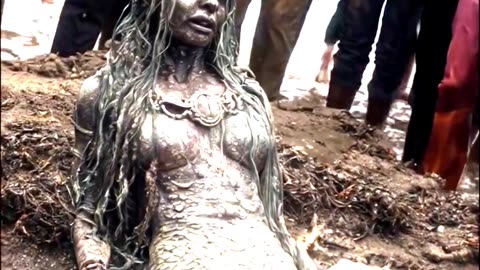 Tourists Record Footage Of Mermaid Washed Up On Agonda Beach #mermaid #india #agondabeach