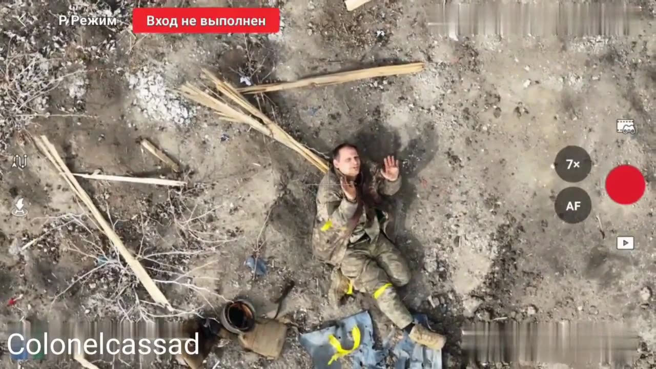 Ukrainian soldier surrendered to a Russian FPV drone