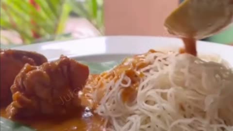 Semige with Chicken Gassi by Village on Wheels Restaurant, Yeyyadi, Mangaluru, Karnataka, India