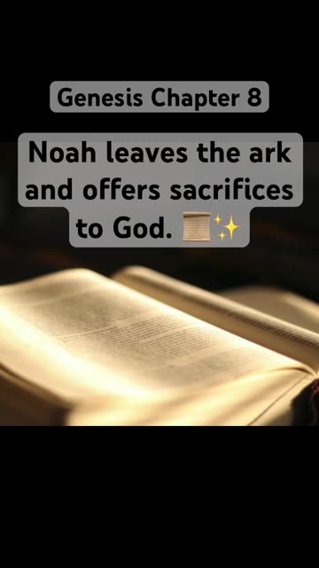 Bible, Genesis 8, Noah leaves the ark. #Short #shorts #Genesis #bibleverses #kjv