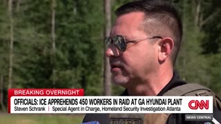 ICE just apprehended nearly 500 PEOPLE during an IMMIGRATION RAID on a Hyundai site in Georgia...