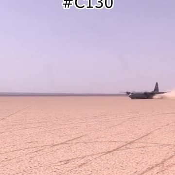 Amazing C130 Hercules Land In Sands #Aviation #Fly #AeroArduino