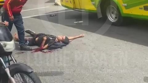 Habitante de calle fue embestido por motociclista