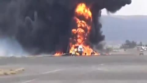 Dramatic footage from Yemen: The destruction at Sanaa airport after Israeli attacks