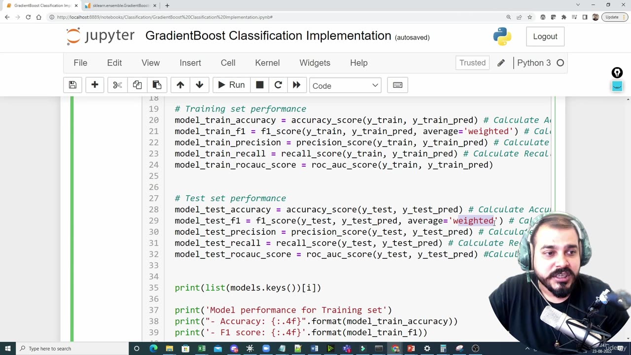 34.2 Gradient Boost Classifier Training Krish Naik ML