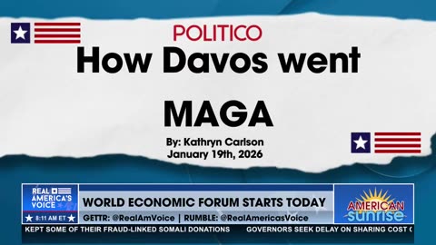 TRUMP ARRIVES AT DAVOS AMID GLOBAL TRADE TALKS