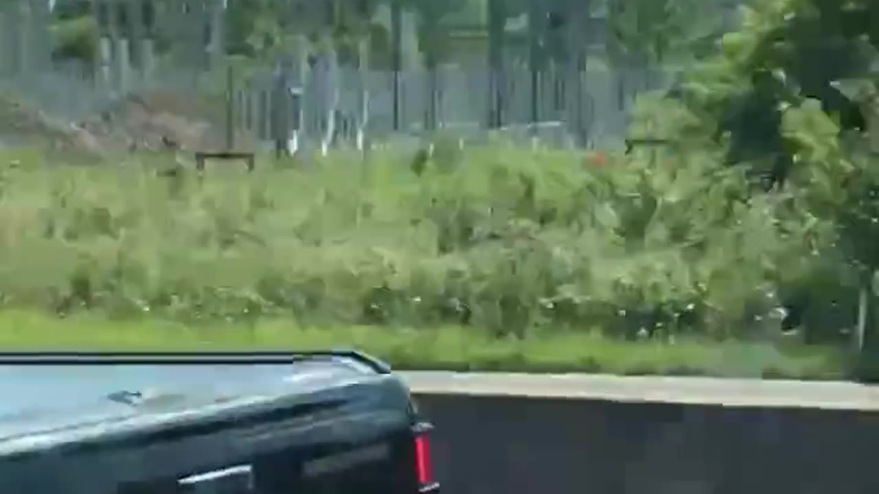 New Tesla station by the motorway in England