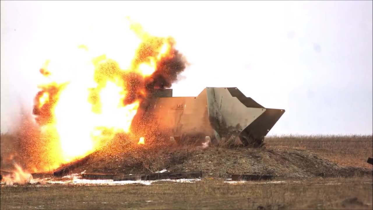 artillery shell impacts in slow motion