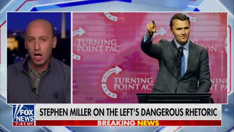 BREAKING - Stephen Miller just revealed that the last message Charlie Kirk