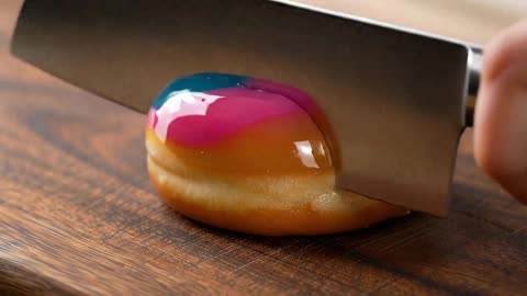 Cutting Glass Donuts! 🍩 #asmr #asmrsounds #satisfying #donuts