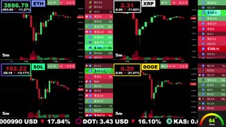 🟢 Ethereum, XRP, Solana, and Dogecoin | LIVE Crypto Prices & Charts 24/7 🔴