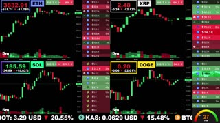 🟢 Ethereum, XRP, Solana, and Dogecoin | LIVE Crypto Prices & Charts 24/7 🔴