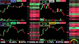🟢 Ethereum, XRP, Solana, and Dogecoin | LIVE Crypto Prices & Charts 24/7 🔴