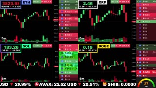 🟢 Ethereum, XRP, Solana, and Dogecoin | LIVE Crypto Prices & Charts 24/7 🔴