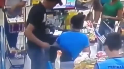 The man saved the day.