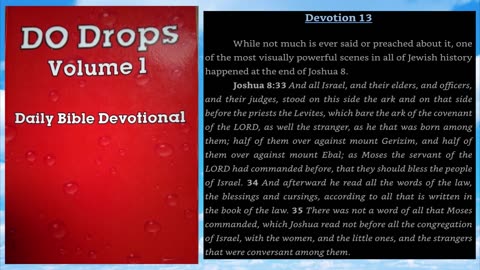 Do Drops Volume 1 Devotion 13